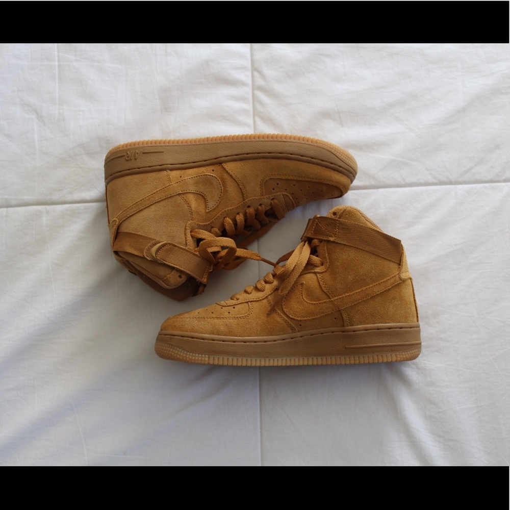 Nike Wheat Suede Air Force 1’s